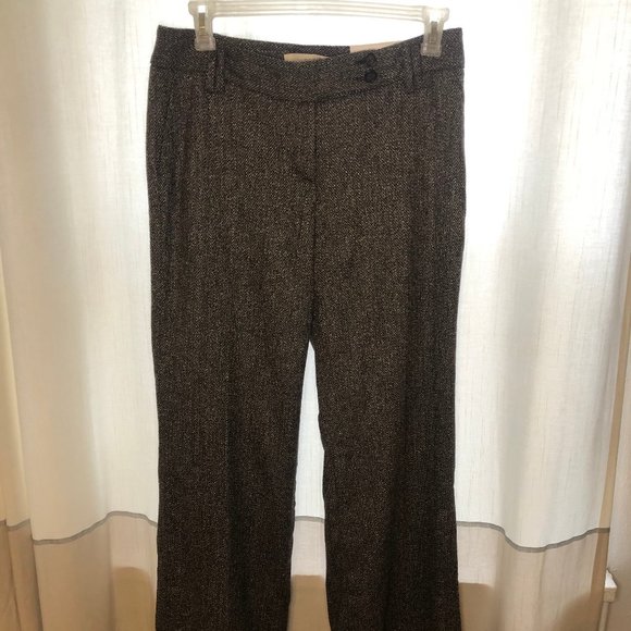 LOFT Pants - NWT LOFT Black/white wide leg pants 10 Tall